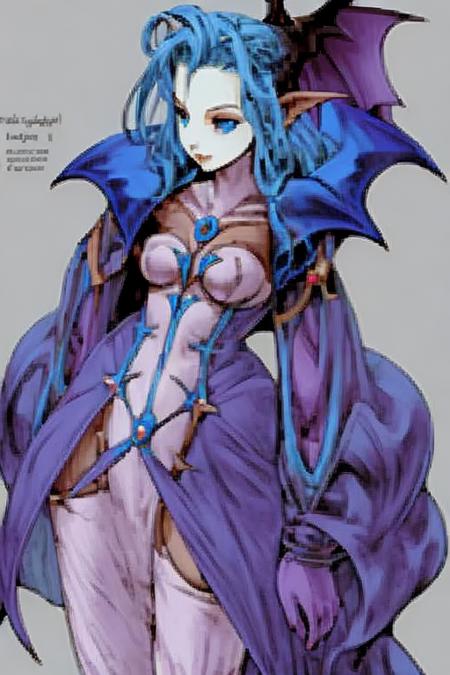 02595-1326418928-final fantasy character concept _lora_finfan_0.8_ finfan, blue and purple vampire queen, high quality, crisp lines, fine detail,.png